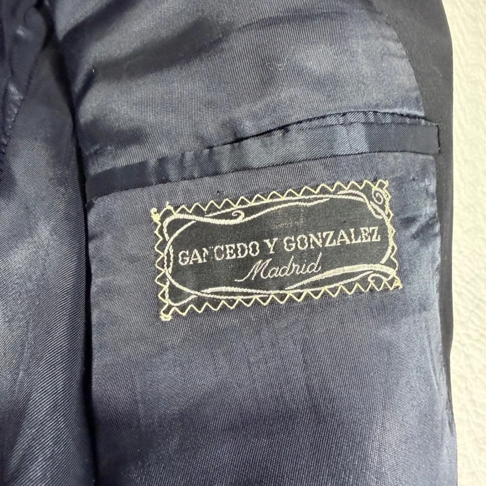 Ermenegildo Zegna Blazer‎ Men 52C Navy Blue Classic Luxury Wool Sport Coat EUC